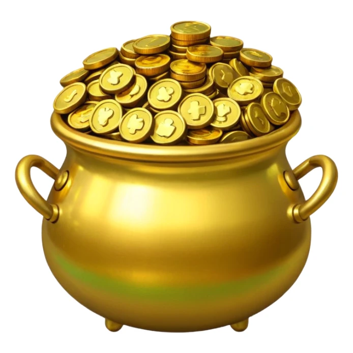 Pot of gold sticker