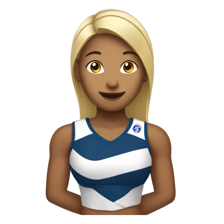 Spiking volleyball girl sticker