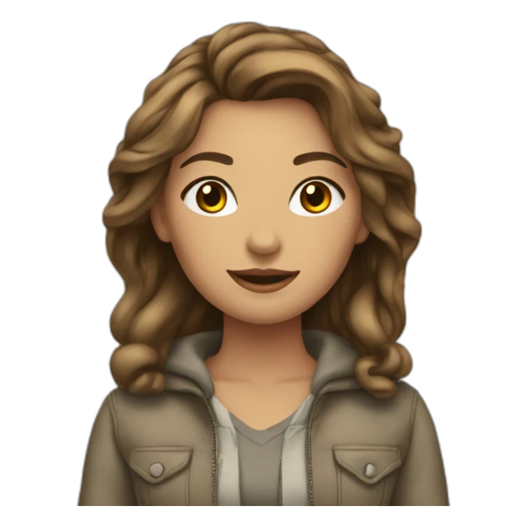 Femme avec vêtements Léopold sticker