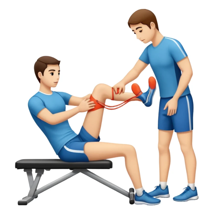 Physical therapy for tendon injury sticker