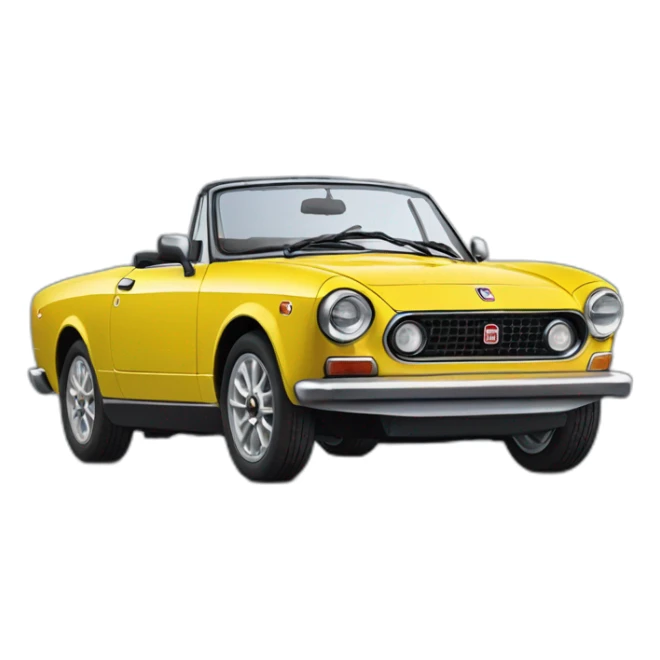 fiat 124 spyder 2020 Rallye vista frontal sticker