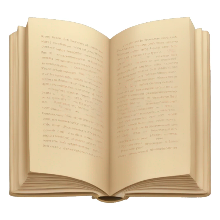 An open, hardcover book, depicted with a beige cover. Commonly used for various content concerning reading, writing, learning, and schooling. sticker