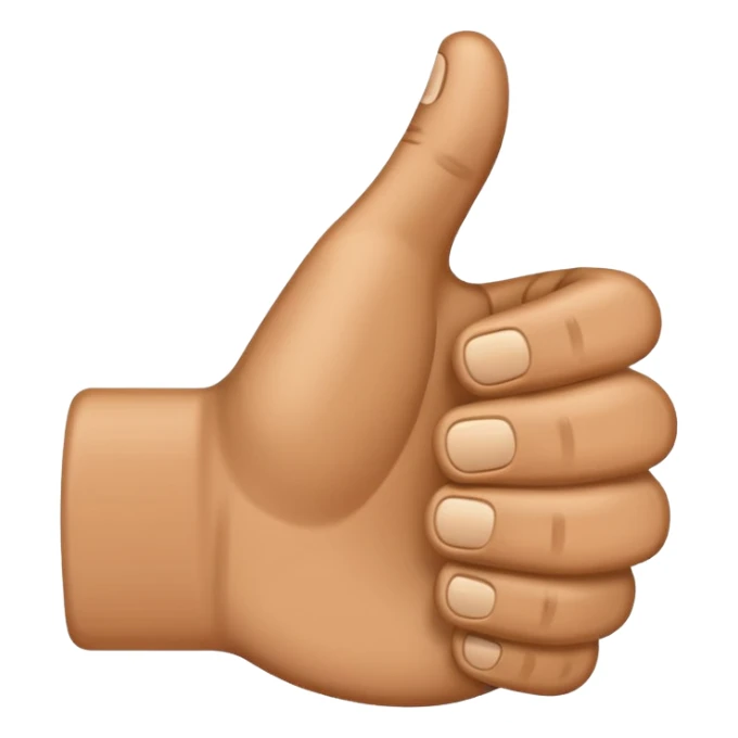 a thumbs up sticker