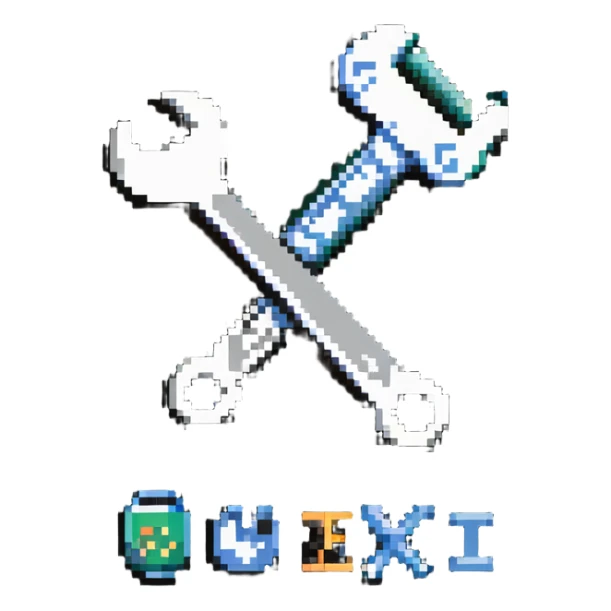 IT Support Team badge with computer and wrench symbols sticker