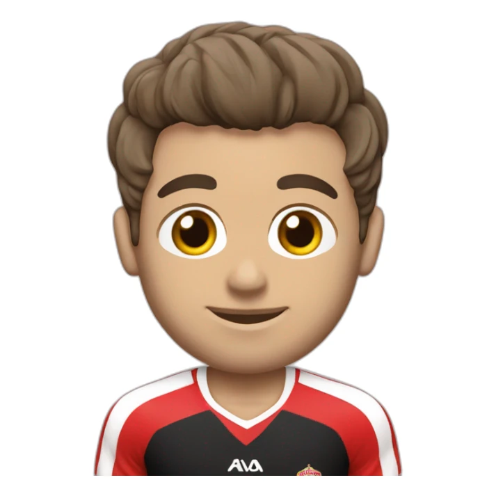 Chico con camiseta del Athletic de bilbao sticker