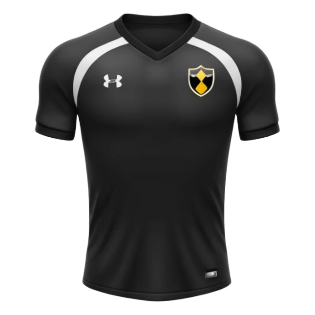maillot football uni noir sans détails sticker