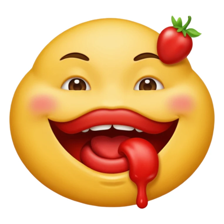 Un emoji qui suce sticker