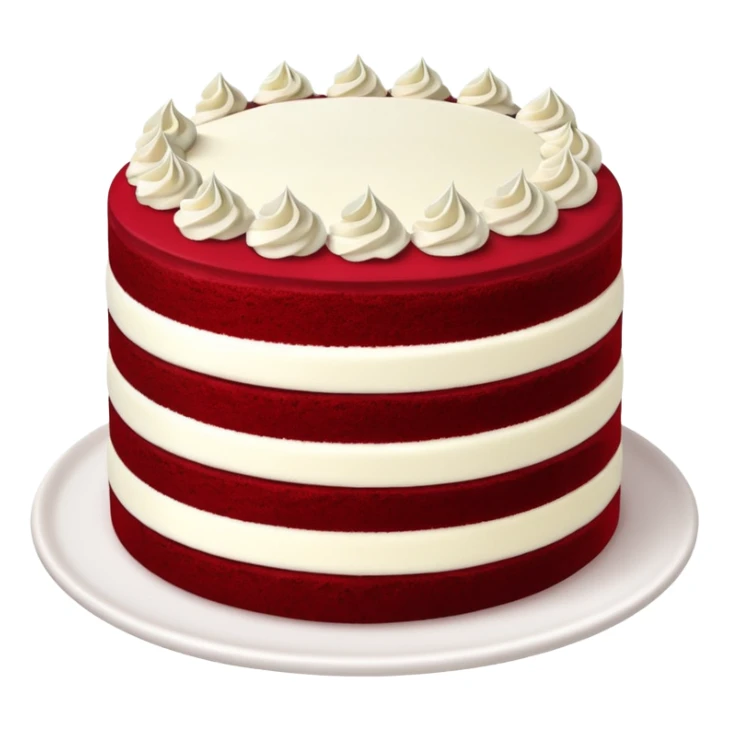 Red velvet cake sticker