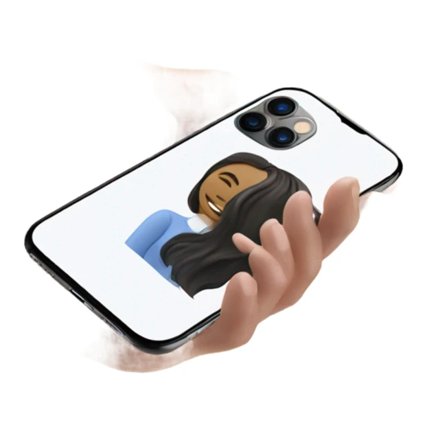 iPhone 14 Pro Max falling out of white lady’s hand sticker