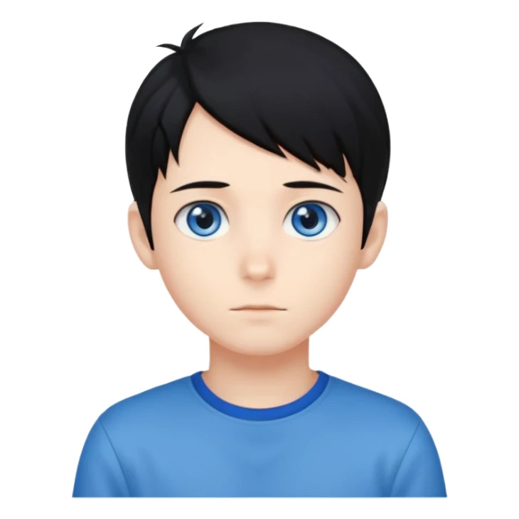 Naruto Anime style boy head no band head sticker