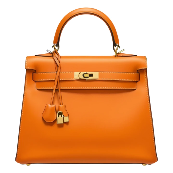 hermes kelly light orange color bag sticker