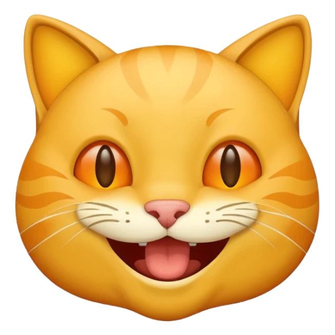 laughing cat face emoji sticker