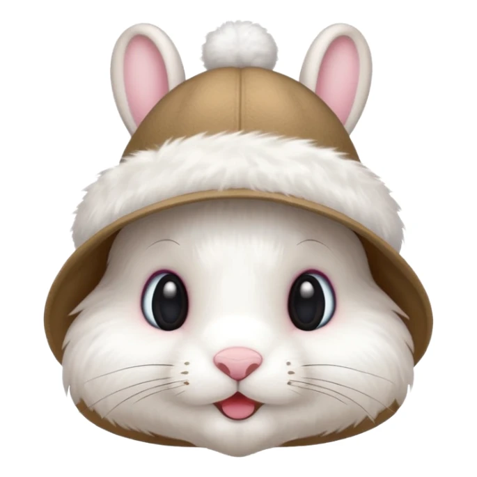 A bunny with a hat that says 67 sticker