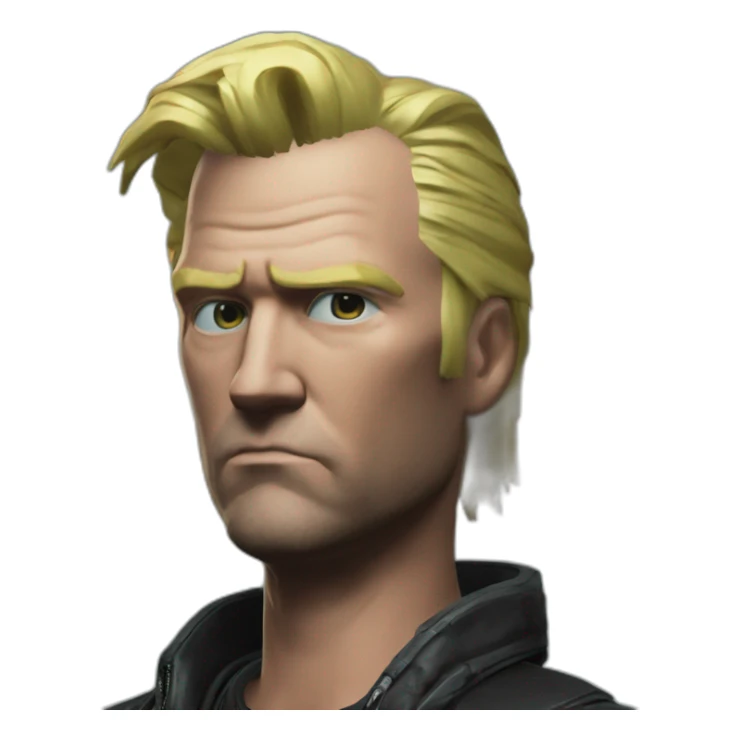 Trump in cyberpunk 2077 sticker