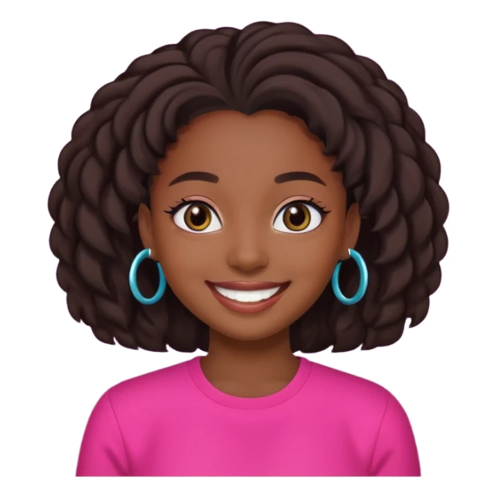 Black girl on tiktok sticker