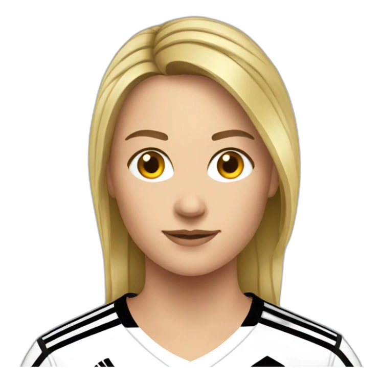 female german soccer player sticker