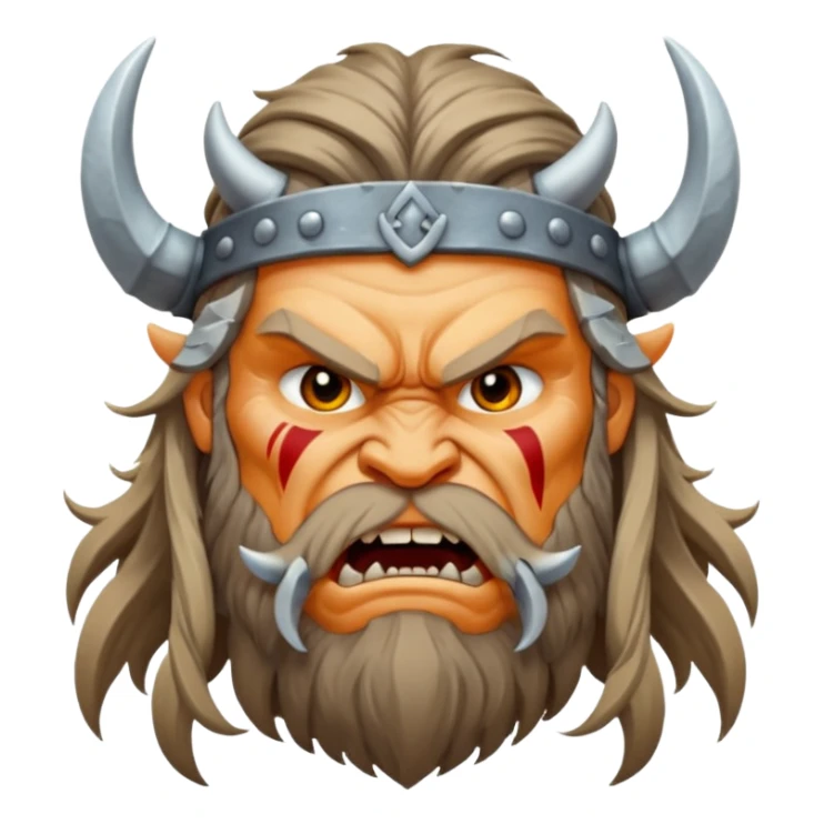 viking berserkir face sticker