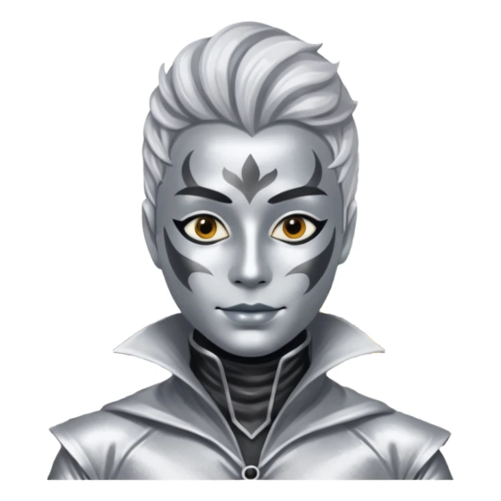 Living statue (silver paint),Street Performers,background street sticker