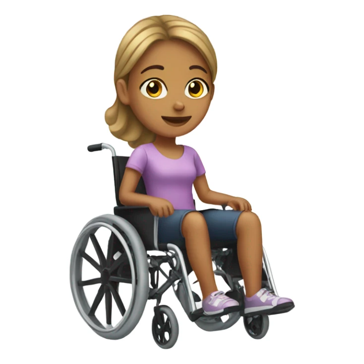 Girl in a wheelchair  sticker