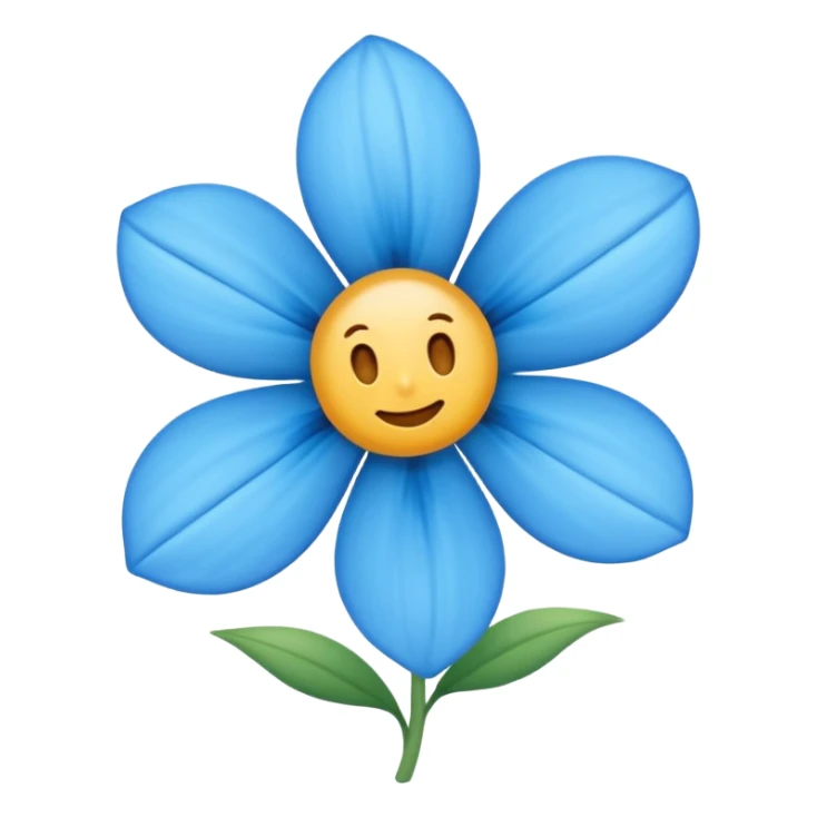 Verificado azul com bordas parecidas com pétalas de flor sticker