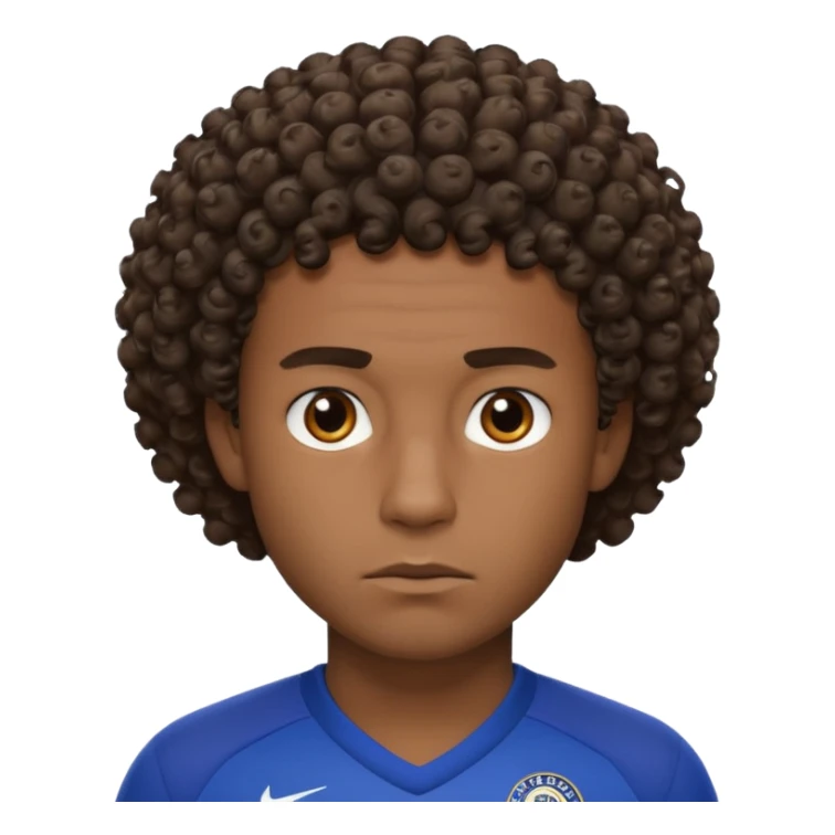 Chelsea player Esteban, with short curly hair and dark skin. sticker