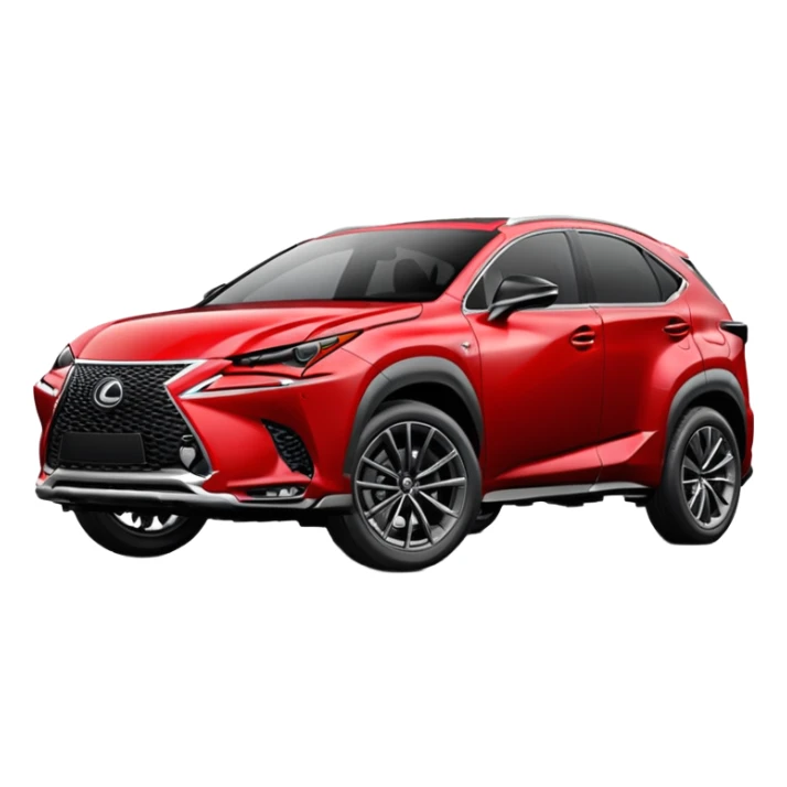 Red 2024 Lexus NX f-sport sticker