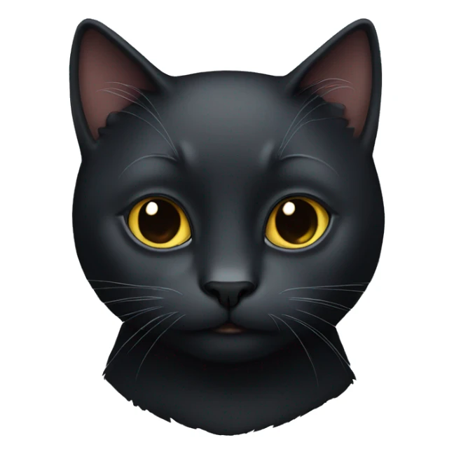 A black cat sticker