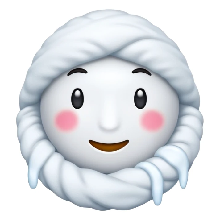Un emoji qui a froid et qui rigole sticker