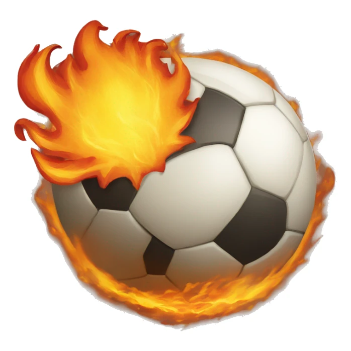 ball of fire flying by fireball sticker