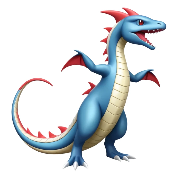 Milotic-Latias-Kyurem-Garchomp-Fakémon-hybrid-creature (full body)  sticker
