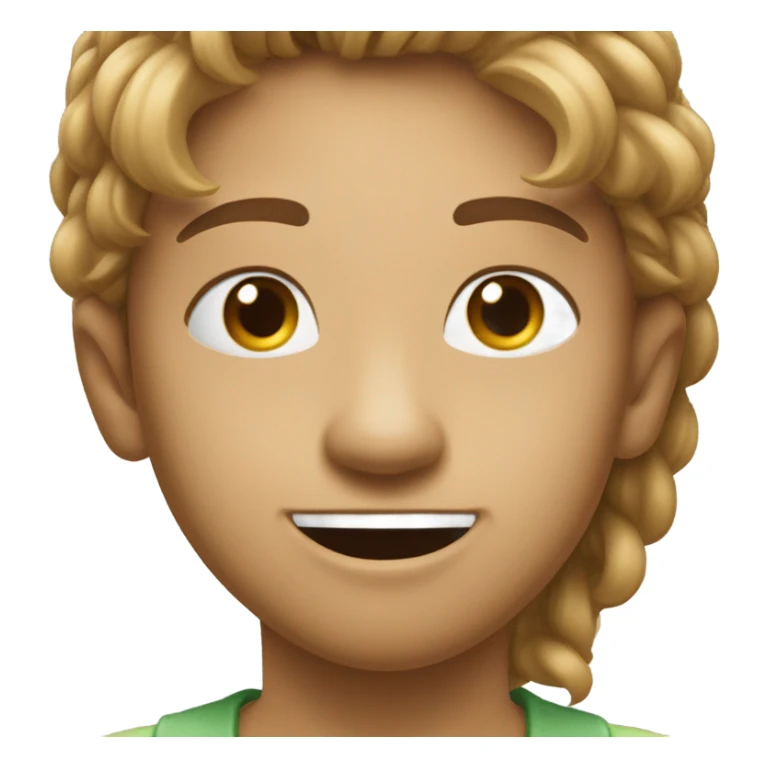 Head tilt smirk with hand tucking hair behind ear sticker