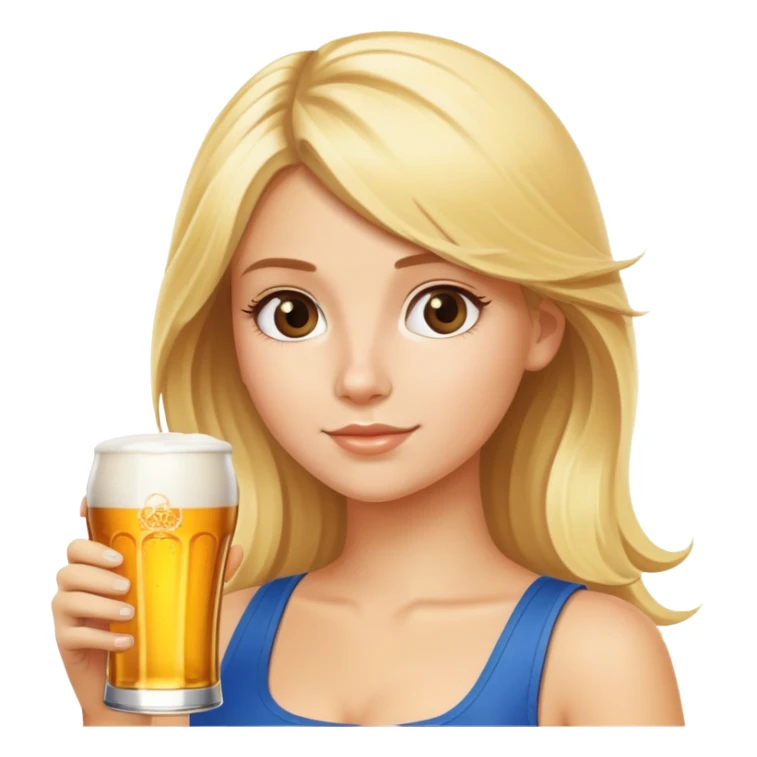 blonde girl with corona beer sticker