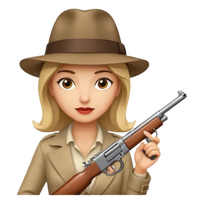Female gangster  sticker