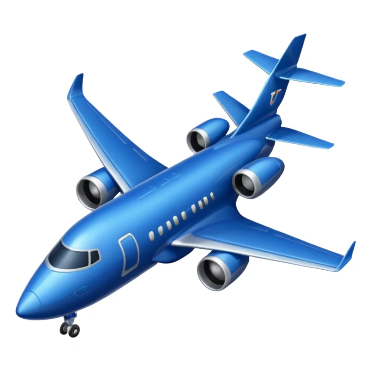 a cj2 jet plane two engines in the back the solid color dark blue sticker