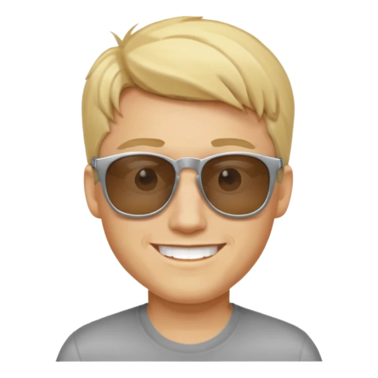 blonde male ios emoji sticker
