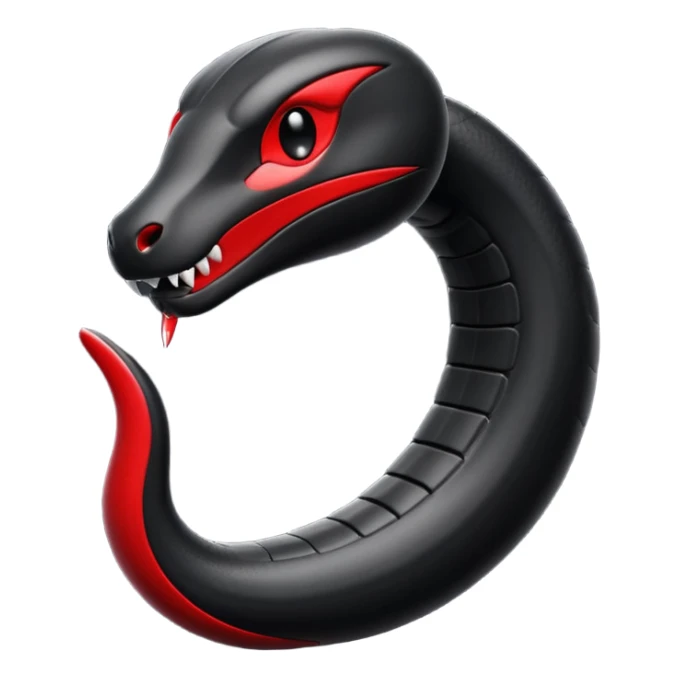 Original cobra black attack mod  and red colour  emoji sticker