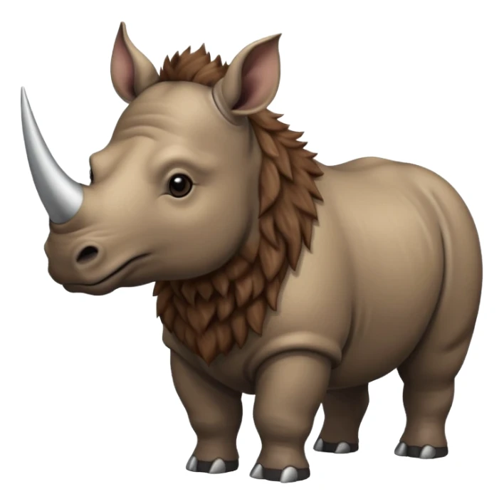 Elasmotherium. Siberian unicorn rhino sticker