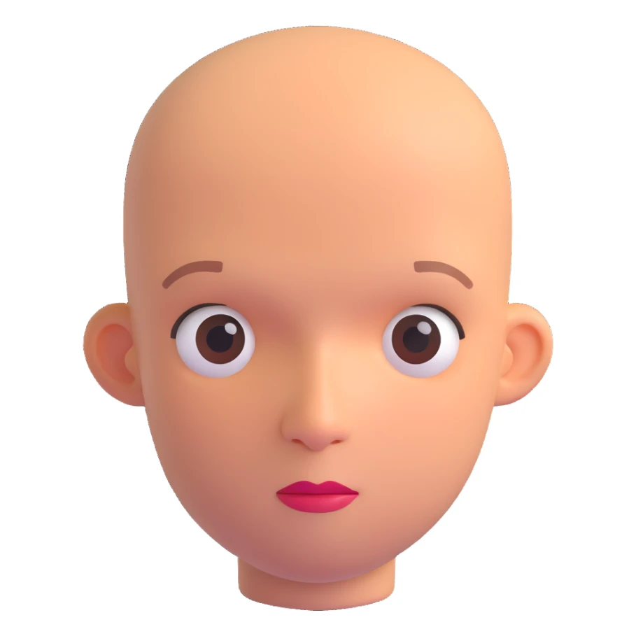 bald head sticker