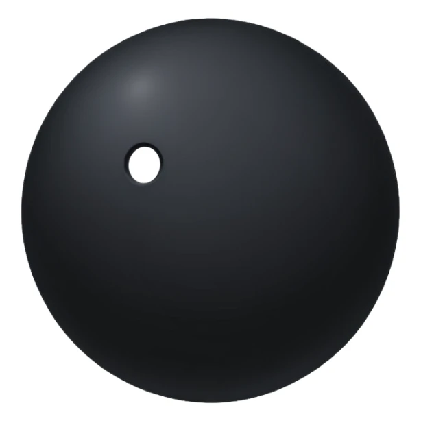 Black fabric Limbless ninja ball sphere sticker