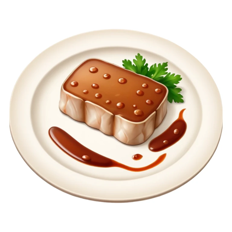 Plate of monkfish liver  sticker