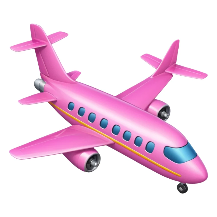 Pink plane sticker