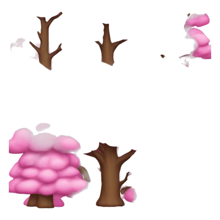 tree emoji A pink Christmas tree  emoji  sticker