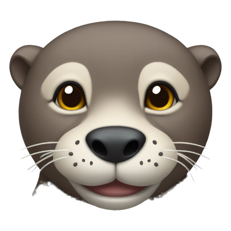 gay otter with a hard jawline and jacked muscles sticker