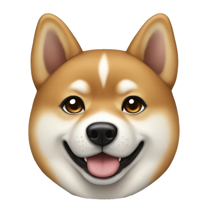 Shiba Inu black and tan color  sticker