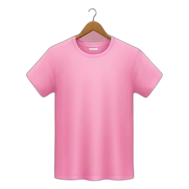 Pink t-shirt sticker