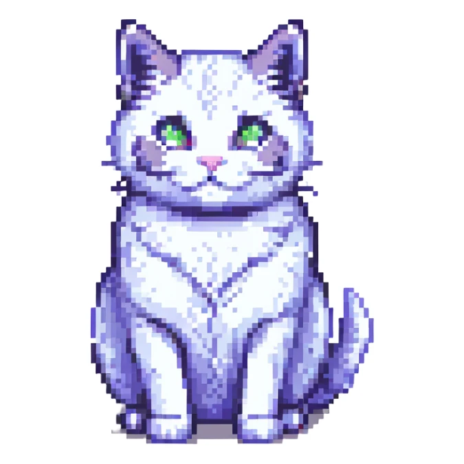 furry cat sticker