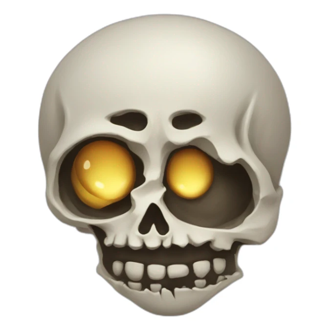 Tête de mort amoureux sticker