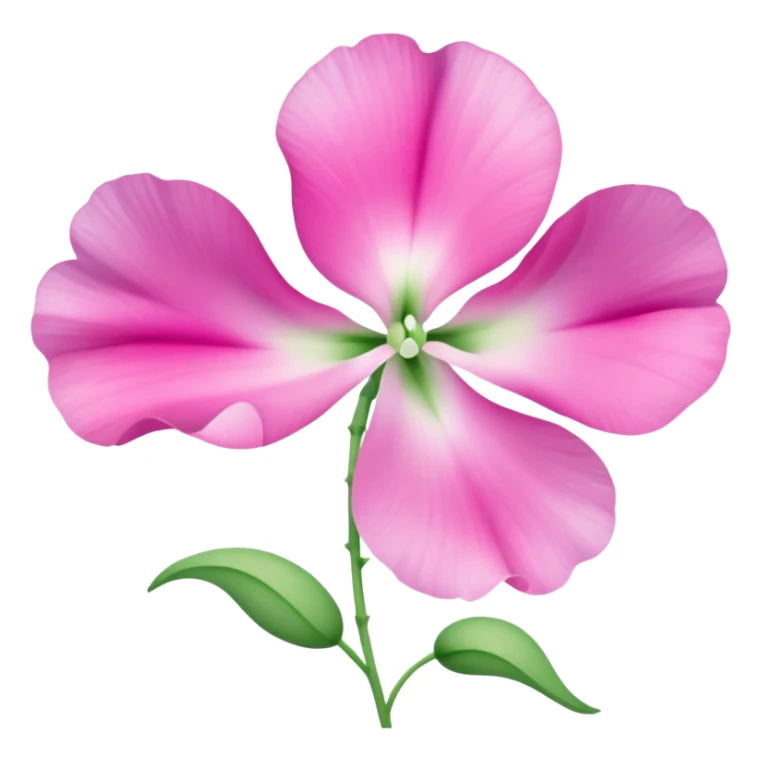 sweetpea flower, pink with dotted center sticker