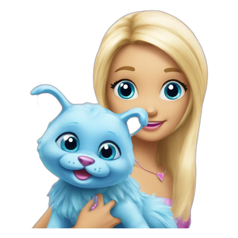 bibble blue creature from barbie fairytopia sticker