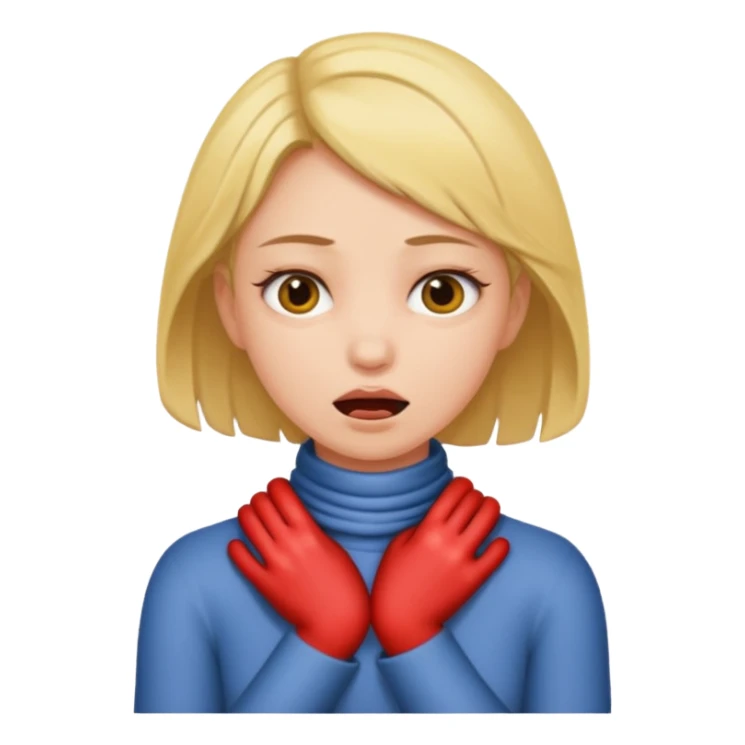 Girl around the neck , strangling  sticker